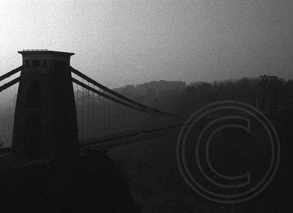 Late in the Day at the Clifton Suspension Bridge